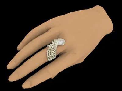 Radiant 6x8 Ring 3D print model