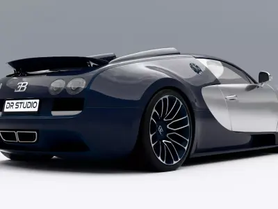 Bugatti Veyron Legend Ettore Bugatti 2014 Low-poly 3D model