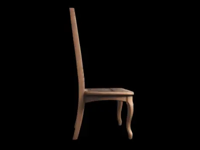 3d Model  Ladderback Chair Isolated On High Render 3D model order