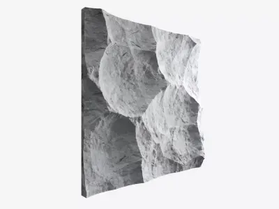 161-RockPanel abstract wall art 3D model