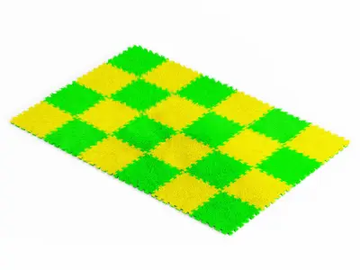 Puzzle Carpet Fur 03 3D model