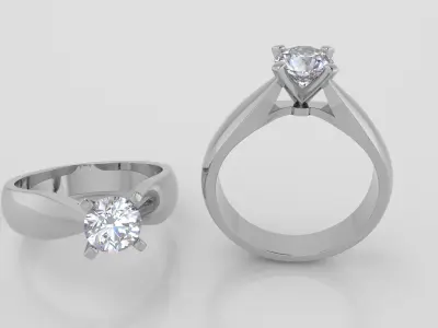 Round 0-75-CT Quarter Round Profile Shank Width 4mm 3D print model