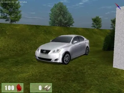 Lexus IS 250 Low-poly 3D model