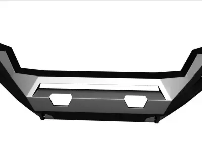 Bumper Fab Fours Bumpers for GMC Sierra 2500-3500 2015-2019 3D model