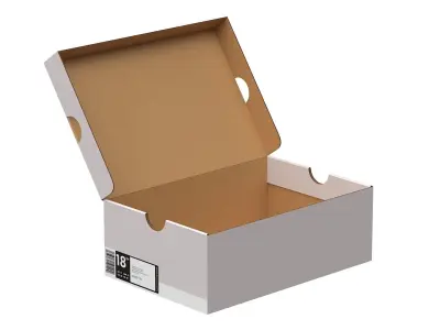Nike Shoe Box PBR 17 Low-poly 3D model