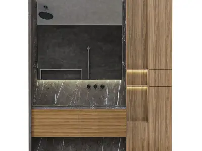 Bathroom furniture 2 3D model