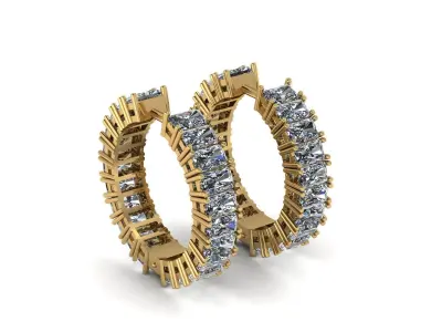 earrings jewelry 3D print model 3D print model