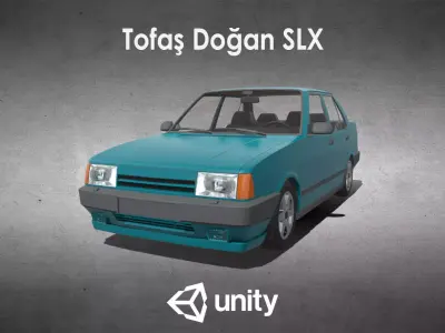 Tofas Dogan SLX for Unity Low-poly 3D model