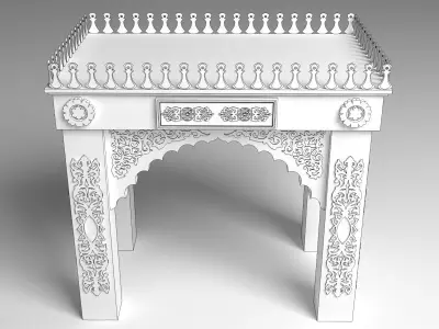 Indain Palace Porch 3D model