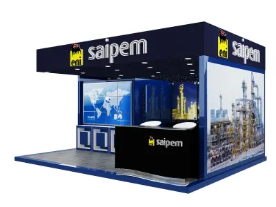 Booth Exhibition Stand a363 3D model