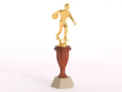 Bowling Trophy 3D model