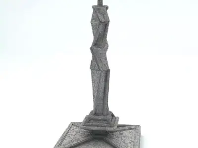 Sci Fi Shapes  - Dystopia Building 2 Low-poly 3D model