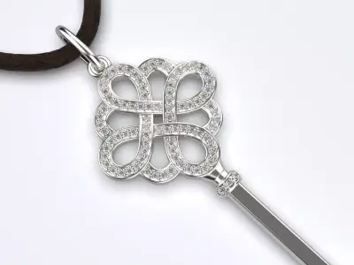 Tiffany Keys   Key pendant  3D print model