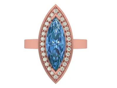 Engagement Ring Free 3D print model 13