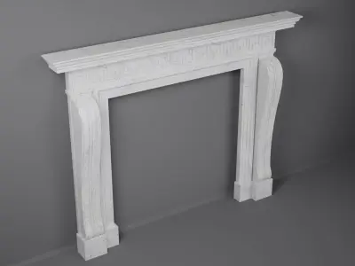Georgian Style Fireplace Mantel 3D model