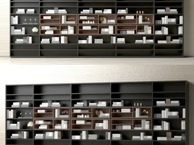 bookcase bookcases for living room 3D model