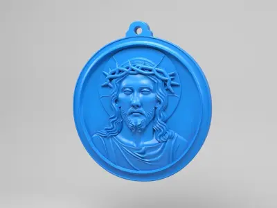 Christ medal 2 3D print model