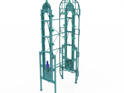 Rotary Parking System 12 SUV 3D model