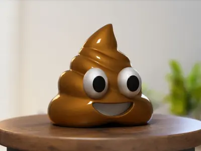 Emoji pile of poo Pile of poo decorative Perfect Gamer Gift 3D print model