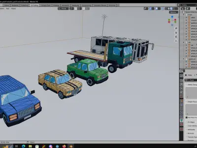 Vehicles pack 3D model