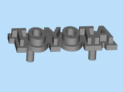 Emblem Toyota WPL C34 FJ40 scale116 RC Car Remove logo wpl c 3D print model