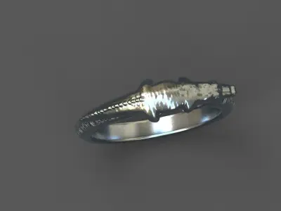 High-Quality 3D Ring Model Low-poly 3D model 5