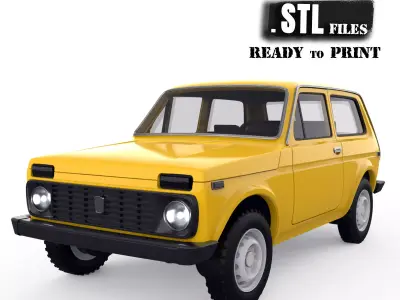 Lada Niva 3D Printable Scale Model RC or Static STL Files 3D print model