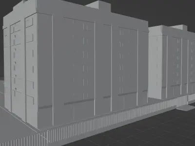 Condominio Habitacao Popular 3D model