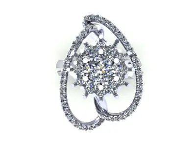 Fashion Wedding Ring 378 3D print model