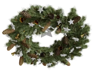 Christmas wreath 4 3D model