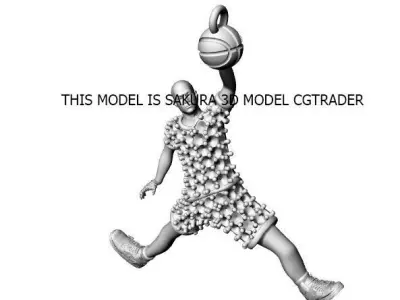 Jugador basquetbol NFL  player basketball Nike  Jordan 3D print model