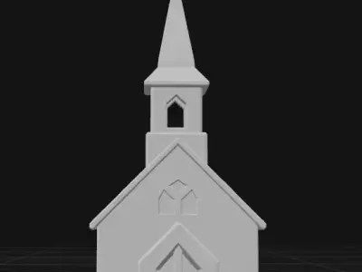 miniature church 3D print model