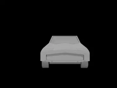 cartoon style car  Low-poly 3D model