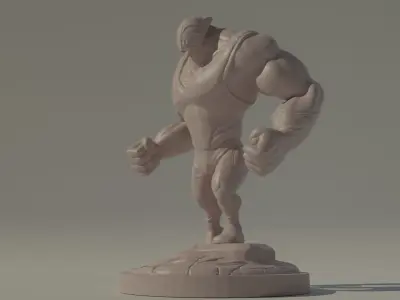 Wrestling Beast 3D print model Free 3D print model