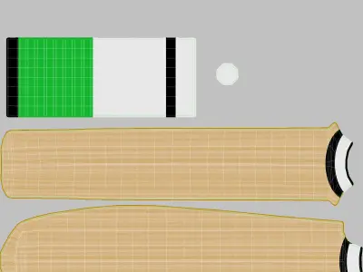 Cricket Bat 3D model