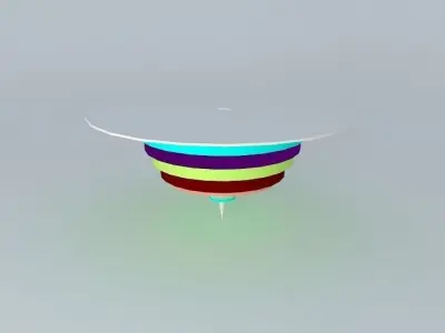 The Umbrella House 3D model