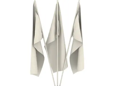 Michigan Flag Pack 3D model