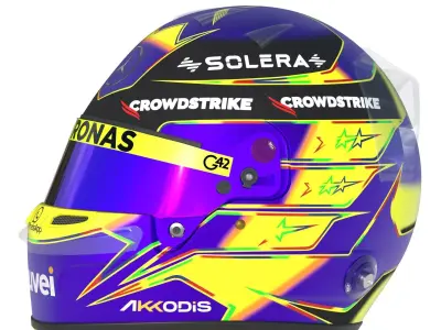 F1 Lewis Hamilton Helmet 2024 3D model