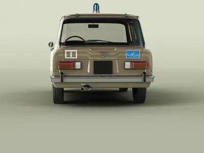 Alfa Romeo Giulia Super Polizia Stradale Familiare 3D model