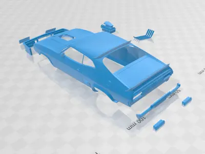 Falcon GT Coupe Interceptor Mad Max 1979 - Body Car STL Model 3D print model