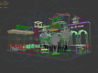 Exhibition - Area - 12X8-3DMAX2009-015 3D model