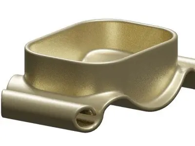 Brass Soap Dish Holder 3D model