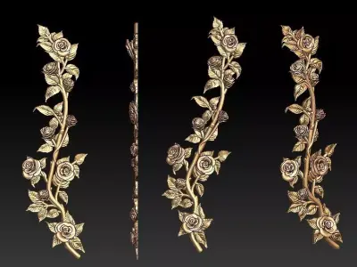 Rose Vine  Pendant 3D print model