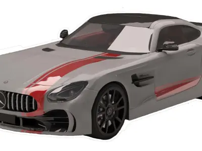 Mercedes Benz AMG GTR 3D model