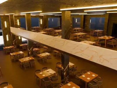 Restaurant interior design  3D model