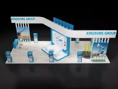 Booth Exhibition Stand a313  3D model
