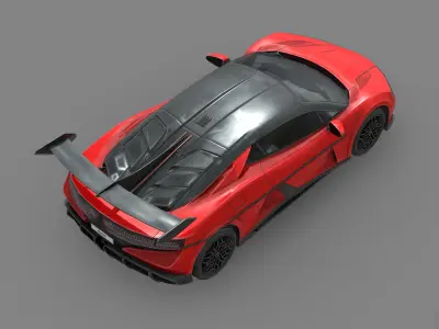 BYD Yang Wang U9 Low-poly 3D model