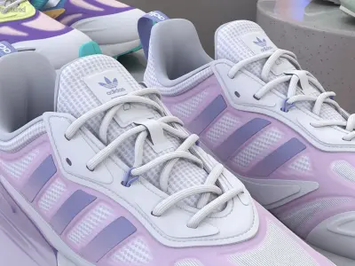 Adidas ZX 2K Boost Shoes 3D model
