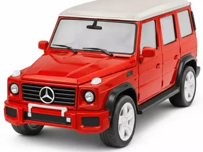 Vibrant Modern Luxury SUV Low-poly 3D model