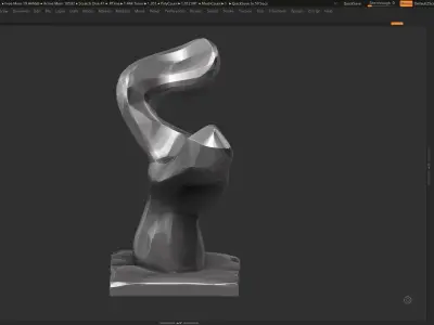 Modern Abstract sculpture 3d print model 142 3D print model